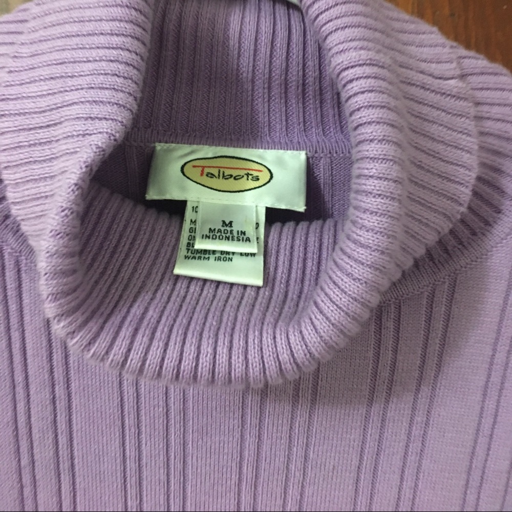 Turtle Neck Lilac Sweater